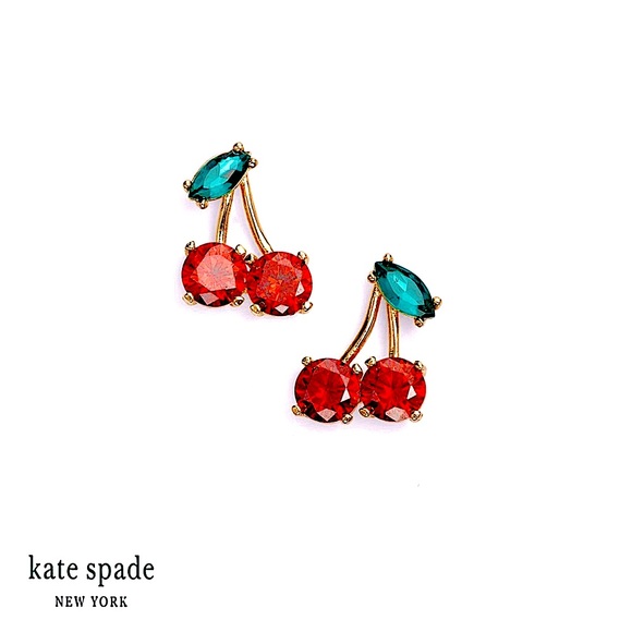 NEW kate spade Red Cherry Stud Earrings - Picture 1 of 9